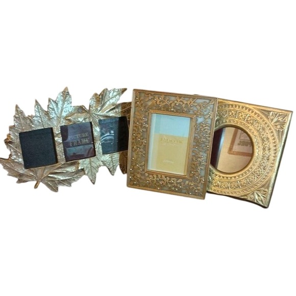 Gold toned picture frames set of‎ three SKUH086 - Picture 1 of 4